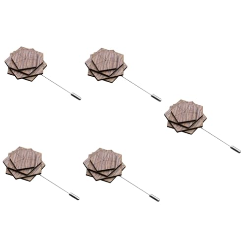 FOMIYES 5 Stück Holzbrosche Anstecknadel für Männer Stellnadel Boutonniere für Männerhochzeit Anstecknadeln Mann Blumen- deko Modisches Retro-Revers Anstecknadel mit Blume Zinklegierung FOMIYES 5 Stück Holzbrosche Anstecknadel für Männer Stellnadel Boutonniere für Männerhochzeit Anstecknadeln Mann Blumen- deko Modisches Retro-Revers Anstecknadel mit Blume Zinklegierung von FOMIYES