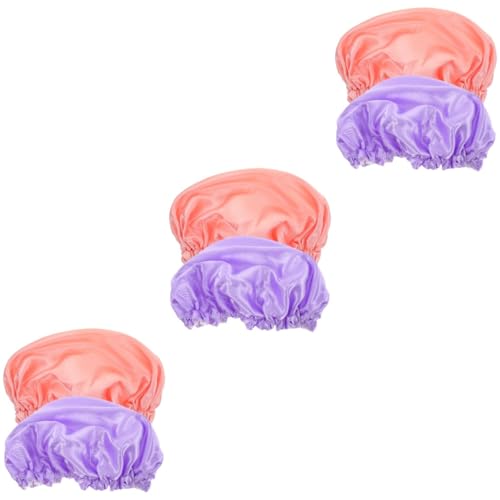 FOMIYES 6 Stk Duschhaube Nachthaube schwimmkappe für kinder badekappen für kinder Chemo-Hüte Haarschmuck Haarhaube Haarkappe Duschhauben für Damen doppellagige Badekappen wasserdicht Hut von FOMIYES