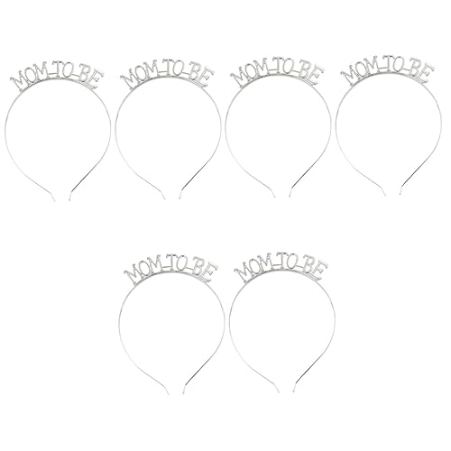 FOMIYES 6 Stk Mama Soll Stirnband Sein Festzug-stirnband Mama Soll Diademe Sein Gastgeschenke Für Die Babyparty Festliche Tiara-kronen Kopfbedeckung Babyparty-kronen Mutter Metall Kleidung von FOMIYES