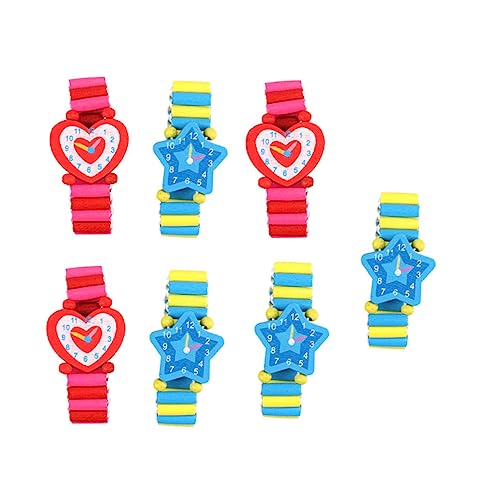 FOMIYES 7 Stück Holzspielzeug Armbanduhr für Teiliges Elastisches Armband Umweltfreundliches Design Kreative Spielzeuge für Jungen und Mädchen Fördert die Kindliche Fantasie FOMIYES 7 Stück Holzspielzeug Armbanduhr für Teiliges Elastisches Armband Umweltfreundliches Design Kreative Spielzeuge für Jungen und Mädchen Fördert die Kindliche Fantasie von FOMIYES