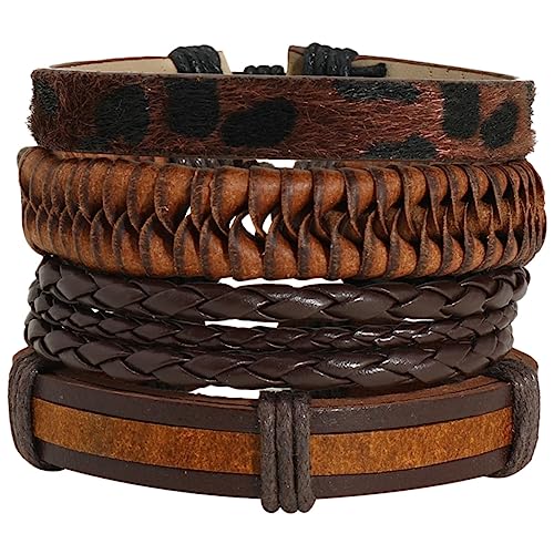 FOMIYES 8 Stück Armband Manuelle Stirnband Suite Männer Und Frauen Kunstleder von FOMIYES