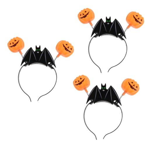 FOMIYES 9 Stk Leichtes Stirnband Leuchtender Kopfschmuck Kürbis-led-stirnbänder Mädchen-halloween-kopfschmuck Mädchen Cosplay Party Kopfschmuck Partyzubehör Abschlussball Plastik Schmücken von FOMIYES