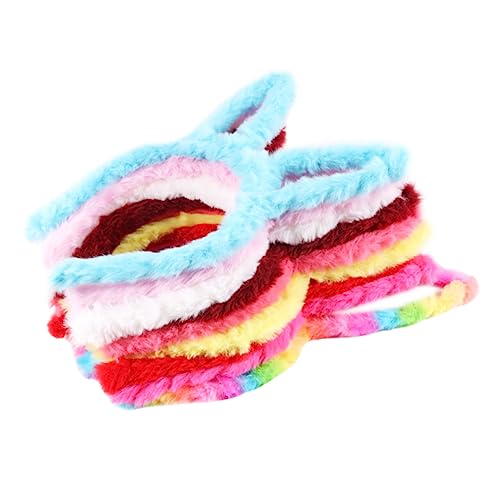 FOMIYES 9st Hasenohr Stirnband Hasenohren Haarband Hasen-kuscheltiere Stirnband Mit Tierohren Hasenohren Stirnband Yoga-kopfwickel Kaninchen-cosplay-stirnband Kind Schal Plüsch Hasen Ohren von FOMIYES