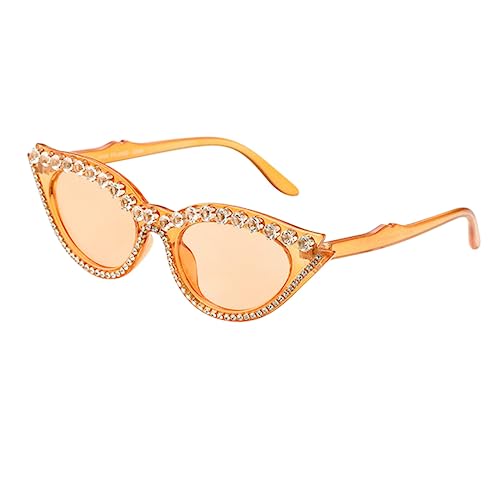 FOMIYES Mode Sonnenbrille Kleine Rahmen Retro Katzenaugen Brille Uv Damenaccessoire für Outdoor Aktivitäten Partys Orange FOMIYES Mode Sonnenbrille Kleine Rahmen Retro Katzenaugen Brille Uv Damenaccessoire für Outdoor Aktivitäten Partys Orange von FOMIYES