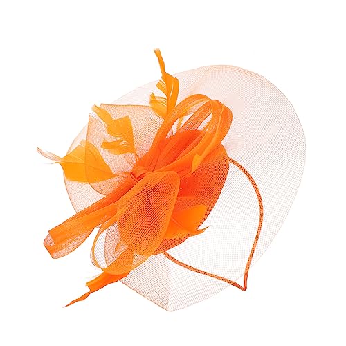 FOMIYES Tea-party-haarband Haarschmuck Für Damen Haarschmuck Aus Den 1920er Jahren Fascinator-stirnband Fascinators Für Frauen-teeparty Fascinator-clip Braut Hochzeit Gittergewebe Partyhut von FOMIYES