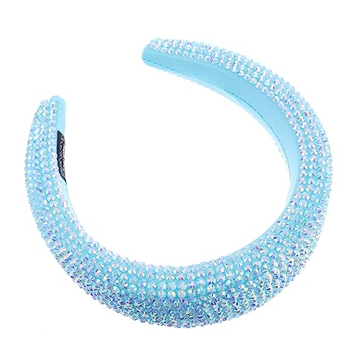 FOMIYES Full Diamond Stirnband Mit Breiter Krempe Diamant-stirnband Hochzeit Breiter Kopfschmuck Breiter Haarreif Vintage-stirnbänder Für Frauen Schmuck Stirnband Stoff Damen Blitz von FOMIYES