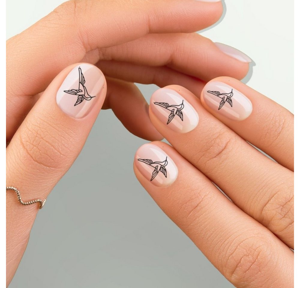 FOREVER NEVER Schmuck-Tattoo Kleiner Vogel Nageltattoos von FOREVER NEVER