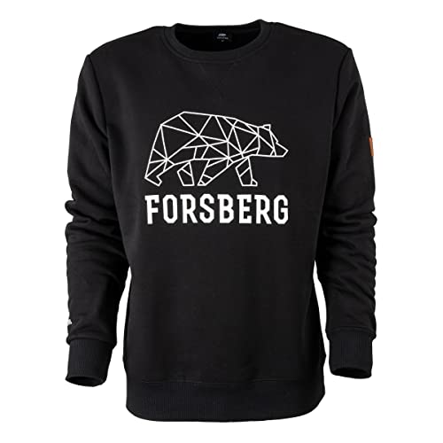 FORSBERG Bertson mit Logo Bär Herren Sparpreis einfarbig hohe Qualität hochwertig robust bequem guter Schnitt schwarz, Farbe:schwarz, Größe:3XL von FORSBERG