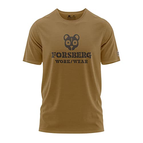 FORSBERG T-Shirt mit Brustlogo Björnarson, Farbe:Bronze/schwarz, Größe:XXL von FORSBERG