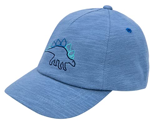 FORUHOO Basecap Baby Jungen Verstellbar - Schildmütze für Kinder Kappe Trucker Hut Sonnenhut(46,Blau Dinosaurier) von FORUHOO