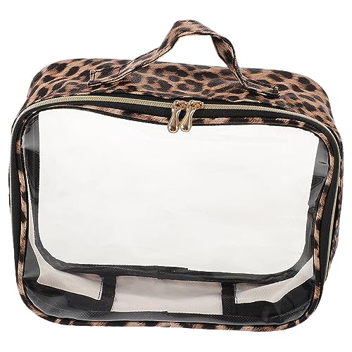 FOYTOKI Make-up-Organizer-Tasche Von Der TSA Zugelassener Kulturbeutel Reise-Kosmetiktasche Make-up-Taschen-Organizer Weit Geöffneter Beutel Reisetasche Fräulein Bilden Pu Veranstalter von FOYTOKI