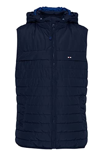 FQ1924 FQDanial Herren Weste Steppweste Outdoor Weste Leicht gesteppte Winterweste mit Kapuze Regular Fit, Größe:M, Farbe:Navy Blazer (193923) von FQ1924