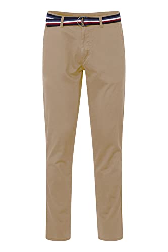 FQ1924 FQRyan Herren Chino Hose Stoffhose mit Stretch und Gürtel Regular Fit, Größe:38/34, Farbe:Coriander (171113) von FQ1924