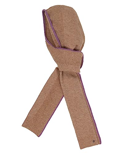 FRAAS Damen Kapuzenschal - warme Strickmütze mit Rippenmuster - Sustainability Edition Camel von FRAAS