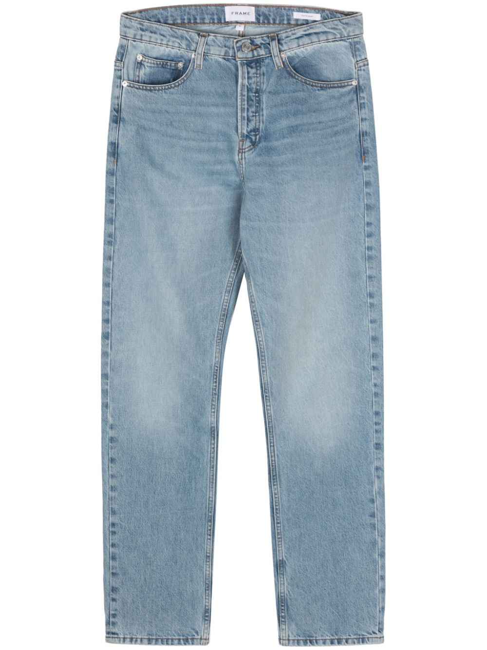 FRAME The Straight Stonewashed-Jeans - Blau von FRAME