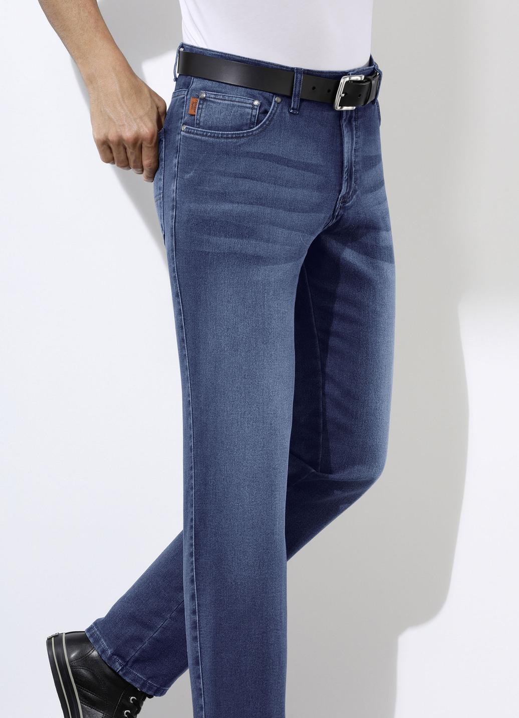 "Francesco Botti"-Jeans in 3 Farben, Jeansblau, Größe 29 von FRANCESCO BOTTI