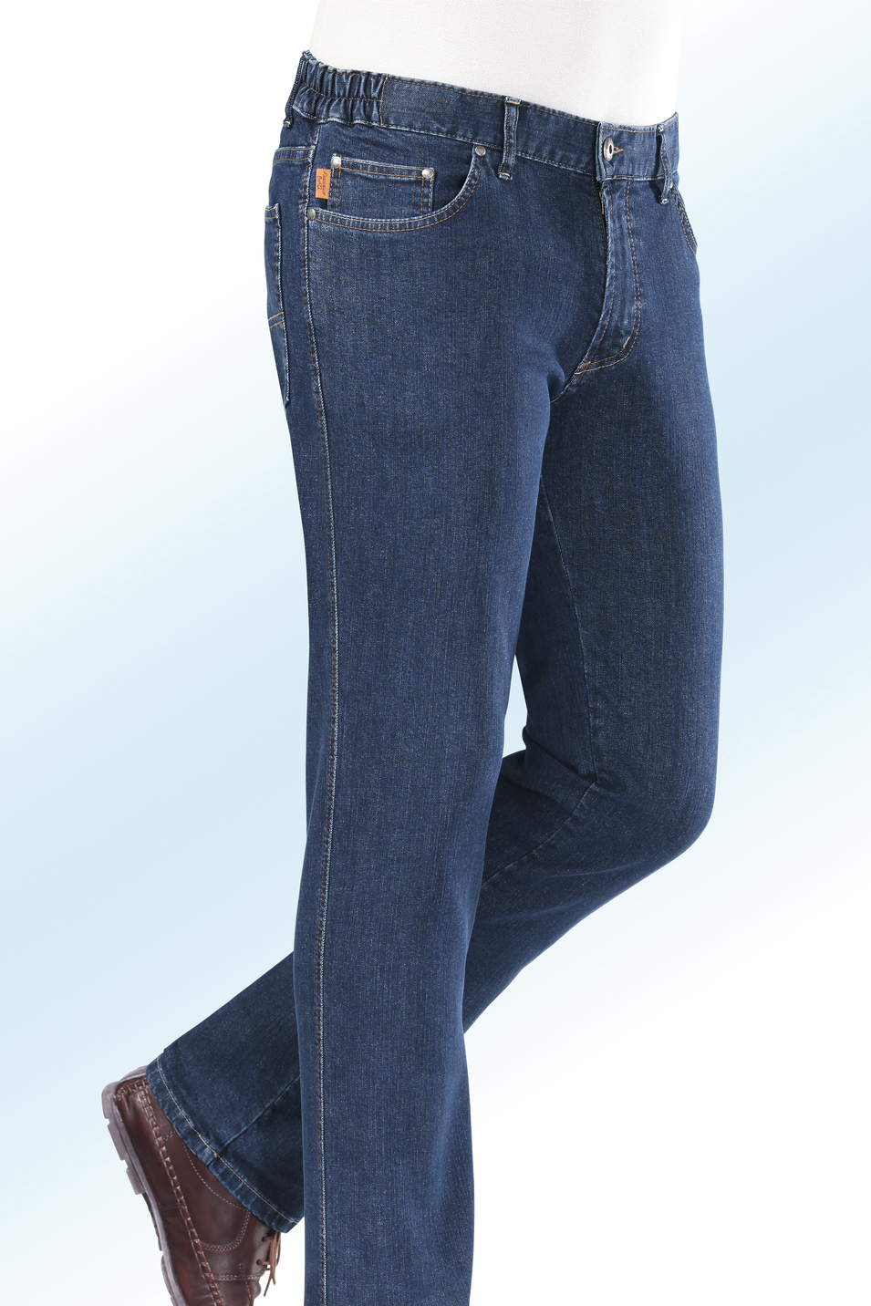 "Francesco Botti"-Jeans mit Dehnbundeinsätzen in 3 Farben, Jeansblau, Größe 50 von FRANCESCO BOTTI