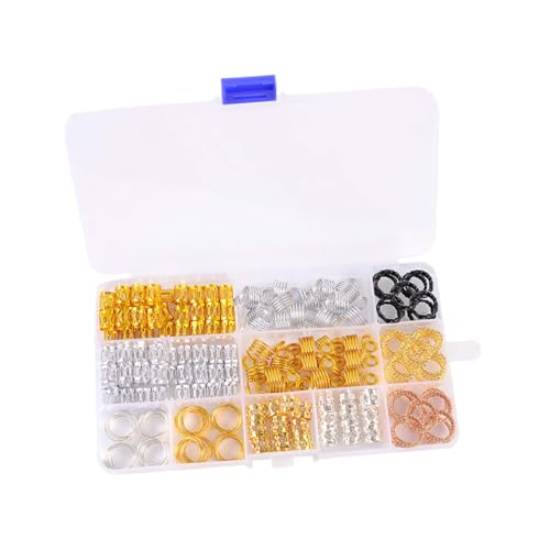 FRCOLOR 1 Perücken Schmuck Set Dreadlock-zubehör Charms Haarspulen Flechten Haarspule Dreadlock Haarperlen Dreadlock-schmuck Dreadlocks-ringe Ring Für Frauen Nase Charme Fräulein Metall von FRCOLOR