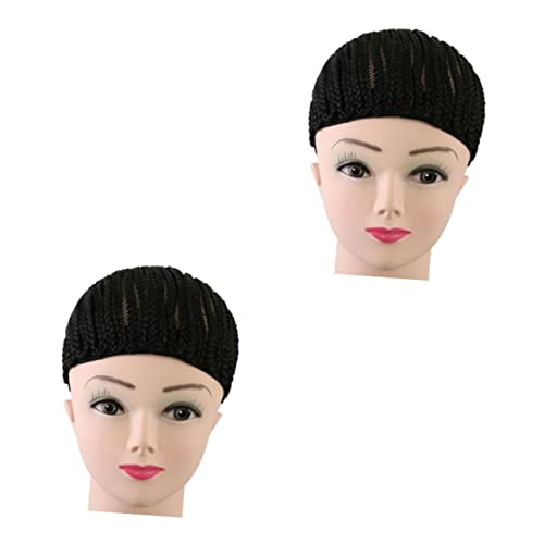 FRCOLOR Perücke Afro 2 Stk Perückenherstellungskappen Verstellbare Webkappe Geflochtene Stirnband Perückenkappe Haarnetze Häkelnadel Perückenkappe Häkeln Cornrow Perückenkappe Haarnetz FRCOLOR Perücke Afro 2 Stk Perückenherstellungskappen Verstellbare Webkappe Geflochtene Stirnband Perückenkappe Haarnetze Häkelnadel Perückenkappe Häkeln Cornrow Perückenkappe Haarnetz von FRCOLOR
