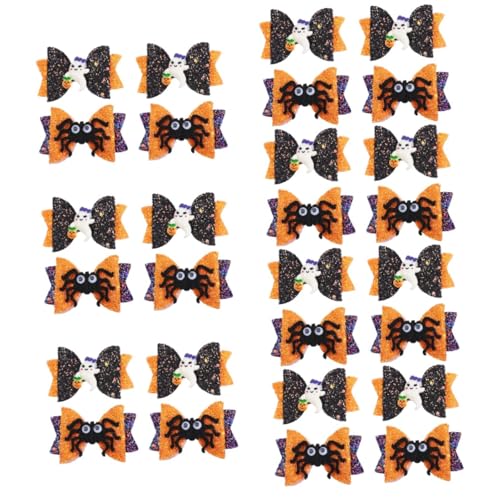 FRCOLOR 28 Stk Haarnadel Für Kinder Halloween Neugeborene Kopftücher Spinnenhaarspangen Kürbis Haarband Glänzendes Kürbishaar Glänzende Kürbishaarnadeln Polyester Schal Boutique Mädchen von FRCOLOR