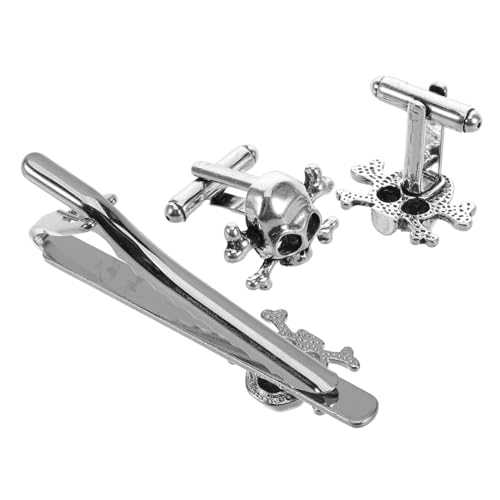 FRCOLOR 3 Stück Krawattenklammer-set Herren Krawattenstange Herrenmanschettenknöpfe Krawattenklammern Clip-krawatte Krawattennadeln Für Männer -krawattenklammer Silver Legierung FRCOLOR 3 Stück Krawattenklammer-set Herren Krawattenstange Herrenmanschettenknöpfe Krawattenklammern Clip-krawatte Krawattennadeln Für Männer -krawattenklammer Silver Legierung von FRCOLOR