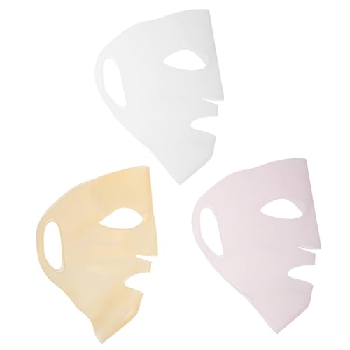 FRCOLOR 3St Feste Abdeckung der Gesichtsmaske silikonmaske gifts for women 3D-Silikon-Gesichtsmaske Silikon-Gesichtsmaske wiederverwendbar feuchtigkeitsspendend Wesen von FRCOLOR