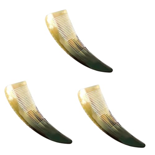 FRCOLOR 3St Hornkamm Shampoo-Kamm Jade-Haarkamm Männer kämmen verblassen kippen curling comb curly roll comb Trendiger Kamm Taschenkamm Haarkämme Feinzahnkamm-Entwirrer Massagekamm Hörner FRCOLOR 3St Hornkamm Shampoo-Kamm Jade-Haarkamm Männer kämmen verblassen kippen curling comb curly roll comb Trendiger Kamm Taschenkamm Haarkämme Feinzahnkamm-Entwirrer Massagekamm Hörner von FRCOLOR