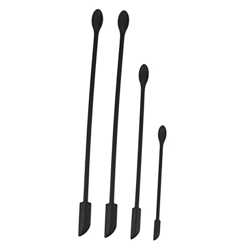 FRCOLOR 4 Stück Schminkspatel Produkte Hautschrubber-Gesichtsspatel wok Gesichtscreme-Spatel Balsam kosmetikspatel tischdeko esstisch spachtel Cremespatel Silikonspatel Kieselgel Black FRCOLOR 4 Stück Schminkspatel Produkte Hautschrubber-Gesichtsspatel wok Gesichtscreme-Spatel Balsam kosmetikspatel tischdeko esstisch spachtel Cremespatel Silikonspatel Kieselgel Black von FRCOLOR