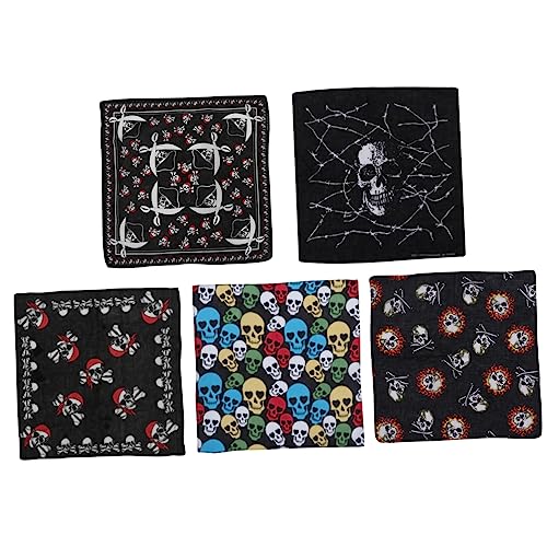 FRCOLOR 5St Schädel-Kopftuch Damen Stirnbänder Mode Säuglingsstirnbänder für Babymädchen Stirnband Bandanas für Männer Stirnbänder für Männer Stirnbänder für Damen frauen stirnbänder Sport von FRCOLOR