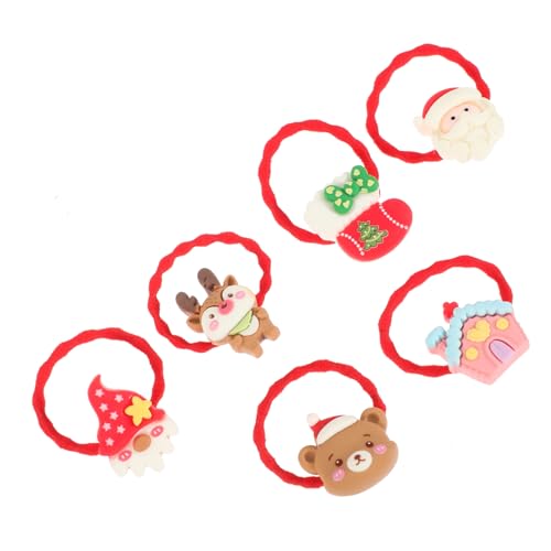 FRCOLOR 6St Haargummis für Damen Haarschmuck für Frauen elastische Pferdeschwanzhalter Frau Haarseil weihnachtsdeko weihnachts kopfschmuck Haarbindungen elastische Haargummis Harz FRCOLOR 6St Haargummis für Damen Haarschmuck für Frauen elastische Pferdeschwanzhalter Frau Haarseil weihnachtsdeko weihnachts kopfschmuck Haarbindungen elastische Haargummis Harz von FRCOLOR