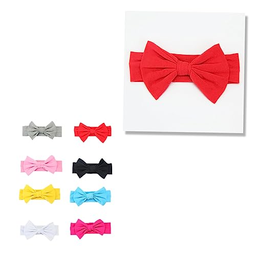 FRCOLOR 8st Haarschmuck Bandana Stirnband Große Schleifenstirnbänder Für Babymädchen Kopfbedeckungen Für Babys Haarbänder Für Babys Kopftuch Für Babys Krawatte Schal Neugeboren von FRCOLOR