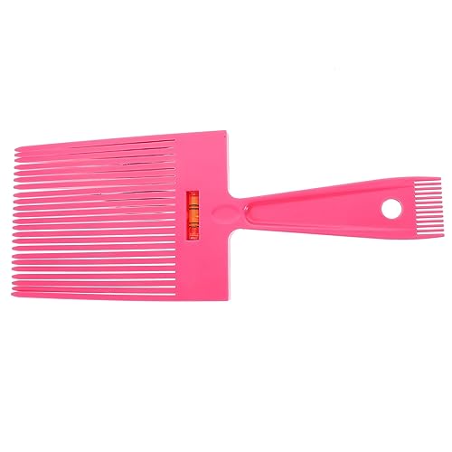 FRCOLOR Herren Flacher Haarkamm Level Cursor Balance Kamm Retro Öl Haarschneidekamm Cursor Großer Flacher Kamm (rosa) Schneidekämme Professionell Mann Frisierkamm Flache Oberseite Abs von FRCOLOR