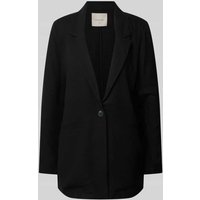 FREE/QUENT Blazer aus Viskose-Leinen-Mix Modell 'Luigi' in Black, Größe S von FREE/QUENT