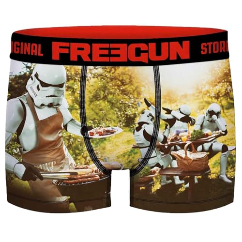 FREEGUN Calecon Herren Boxershorts Mikrofaser Stormtrooper, Party Bbq, L von FREEGUN