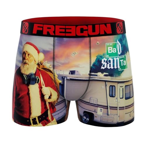 FREEGUN Herren-Boxershorts, Weihnachtskollektion, Breaking Bad Santa, L von FREEGUN