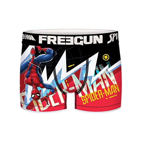 Boxershorts Junge Ultimate Spider-Man, Unterwäsche Für Junge Leute, Spider Man, Strapazierfähig, Rot/Schwarz/Weiß, 10/12 Jahre von FREEGUN