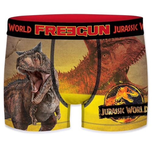 FREEGUN Jurassic World Herren-Boxershorts, Carnotaurus3, L von FREEGUN