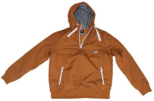 FRESH MADE Eight2Nine by Damen Fleece Jacke Weste Hoodie Kapuzen (M, Curry Brown w) von FRESH MADE