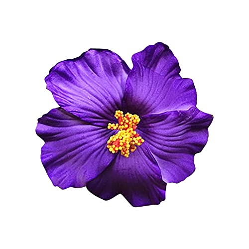 Blumen Haarspange, Haarclip Blumen Mehrfarbig Rosen Haarnadeln Haarschmuck für Mädchen Frauen Party Strand Hochzeit (Purple, One Size) von FRMUIC