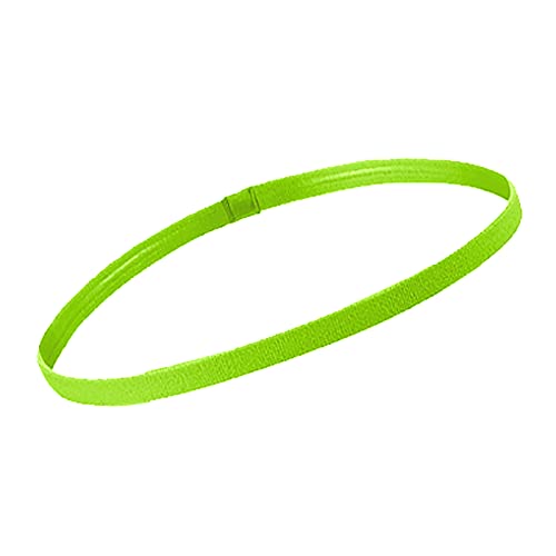 Haarband Sport, Haarband Herren Elastische Haarband Sport Haarband Damen Dünn Rutschfeste Haarband Männer Dünn für Yoga Fußball Joggen (Green, One Size) von FRMUIC