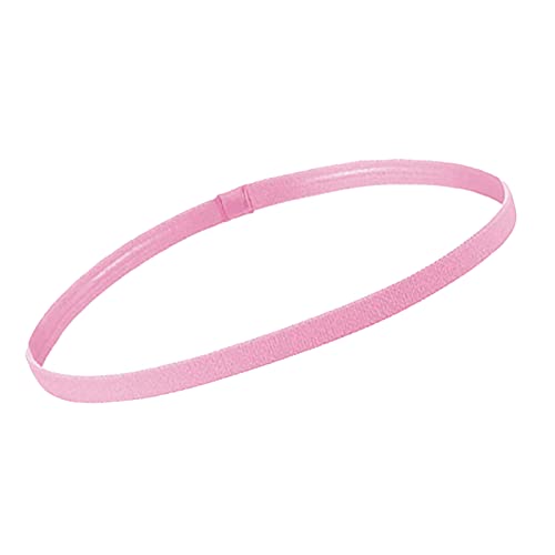 Haarband Sport, Haarband Herren Elastische Haarband Sport Haarband Damen Dünn Rutschfeste Haarband Männer Dünn für Yoga Fußball Joggen (Pink, One Size) von FRMUIC