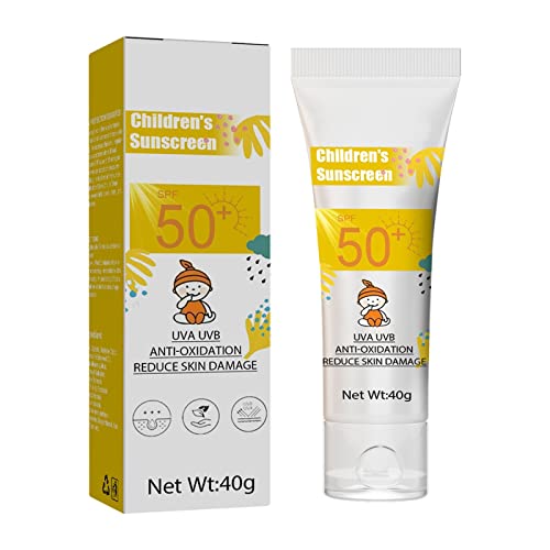 Kinder Sonnenmilch LSF 50+, Sommer Outdoor Schutz Sonnencreme Sonnenschutzlotion Sonnenschutz Milch feuchtigkeitsspendende Sonnencreme (A, One Size) von FRMUIC