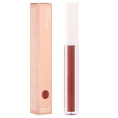 Lippenstift Olive Shine Moisturizing Moisturizing Non Stick Lip Makeup Dauerhafter wasserdichter tragbarer Lippenstift für Mädchen Damen (A, One Size) von FRMUIC