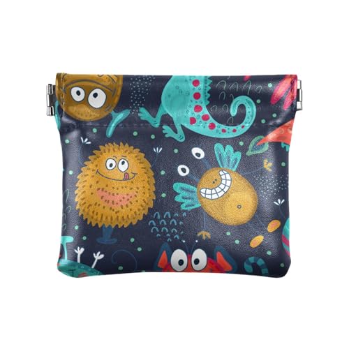Kleine Damen-Geldbörse aus Leder, für Mädchen, Damen, Handtasche, Schmuck-Organizer, praktisch, bunt, lustige Monster, bunte lustige Monster, Einheitsgröße, Reisezubehör, Bunte lustige Monster, Kleine Damen-Geldbörse aus Leder, für Mädchen, Damen, Handtasche, Schmuck-Organizer, praktisch, bunt, lustige Monster, bunte lustige Monster, Einheitsgröße, Reisezubehör, Bunte lustige Monster, von FRODOTGV