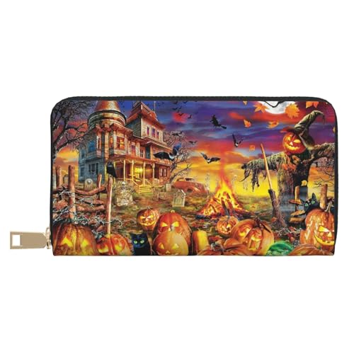 FROON Halloween Schädel Lange Kunstleder Clutch Chic Stilvolle Damen Geldbörsen für moderne Frauen Große Kapazität Kartenhalter und Organizer-Taschen Langlebige Geldbörse Handtasche für den Alltag FROON Halloween Schädel Lange Kunstleder Clutch Chic Stilvolle Damen Geldbörsen für moderne Frauen Große Kapazität Kartenhalter und Organizer-Taschen Langlebige Geldbörse Handtasche für den Alltag von FROON
