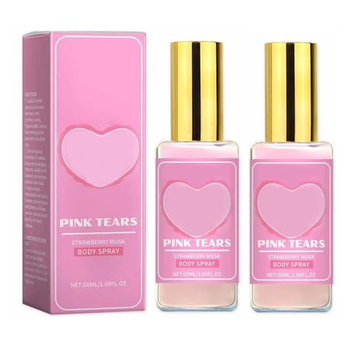 Pink Tears Body Spray, Erdbeerparfüm für Damen, Frisches Erdbeer-Bodylotion-Spray, Langanhaltend erfrischend, feuchtigkeitsspendend und leicht, Verbessert die Hautelastizität Pink Tears Body Spray, Erdbeerparfüm für Damen, Frisches Erdbeer-Bodylotion-Spray, Langanhaltend erfrischend, feuchtigkeitsspendend und leicht, Verbessert die Hautelastizität von FSAZSVBT