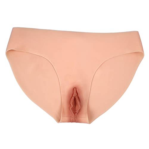 FSYH GefäLschte Silikon-HöSchen Herren Camel Toes Hiding Gaff Tanga Butt Lifter Hip Enhancer füR Crossdresser Transgender Cosplay/Ivory White/BasicVG von FSYH