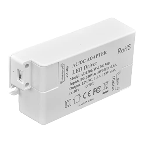LED-Treiber 12 V 18 W, Hocheffizienter LED-Treiber mit Breiter Anwendung für Schreibtischlampen für Außenbeleuchtung für LED-Licht LED-Treiber 12 V 18 W, Hocheffizienter LED-Treiber mit Breiter Anwendung für Schreibtischlampen für Außenbeleuchtung für LED-Licht von FTVOGUE