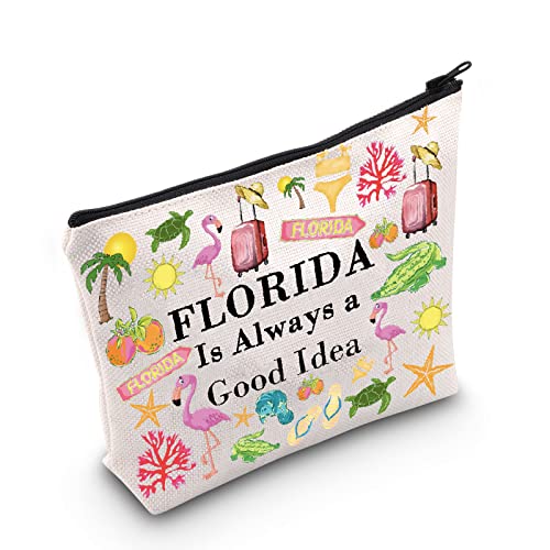 Florida Vacation Gift Florida is Always a Good Idea Kosmetiktasche Florida Travel Gift, gebrochenes weiß, FLORIDA Is UK, Harry's Girl Tasche UK von FUNYSO