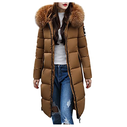 Daunenmantel Damen Fellkapuze Winterjacke Damen Warm Gefüttert Steppjacke Wintermantel Damen Lang Daunenjacke Frauen Reissverschluss Mantel Damen Winter Puffer Skijacke Dicke Steppmantel Daunenmantel Damen Fellkapuze Winterjacke Damen Warm Gefüttert Steppjacke Wintermantel Damen Lang Daunenjacke Frauen Reissverschluss Mantel Damen Winter Puffer Skijacke Dicke Steppmantel von FUPODD